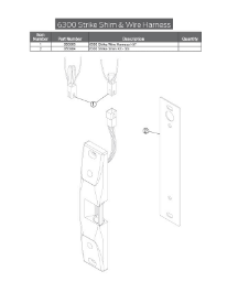 6300 Strike Shim & Wire Harness